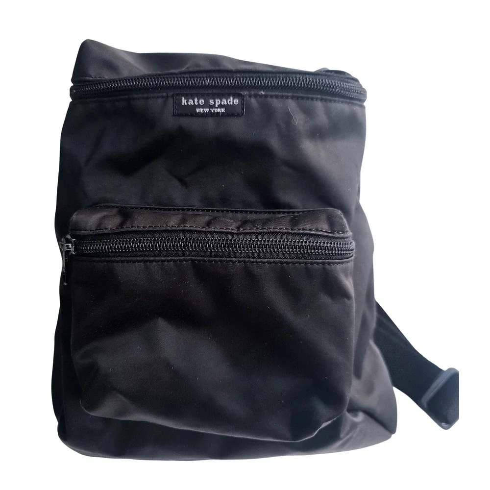 Kate Spade New York Black Nylon Everyday Small Backpack Travel Commuter Bag